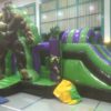 Hüpfburg Hulk groß mit Rutsche 5x8m
